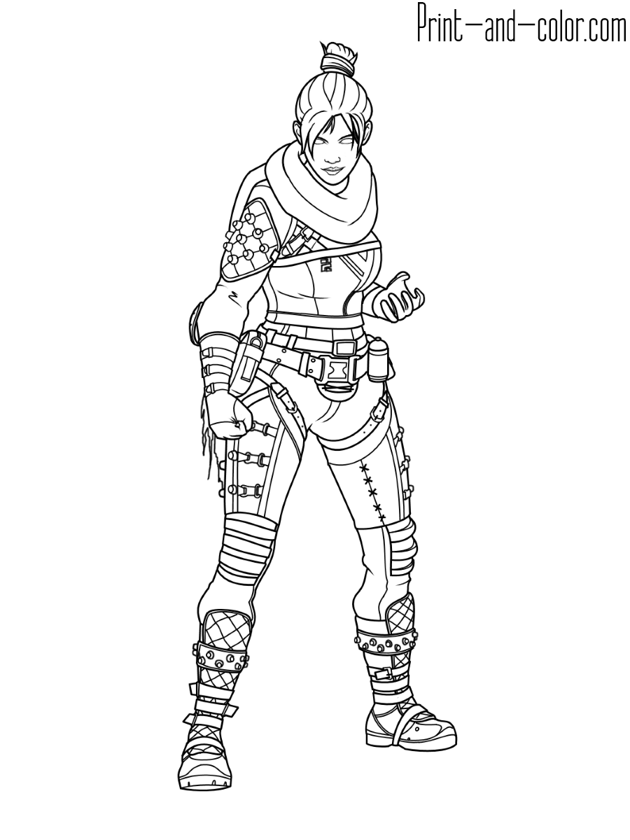 Apex Legends Coloring Pages Print And Color
