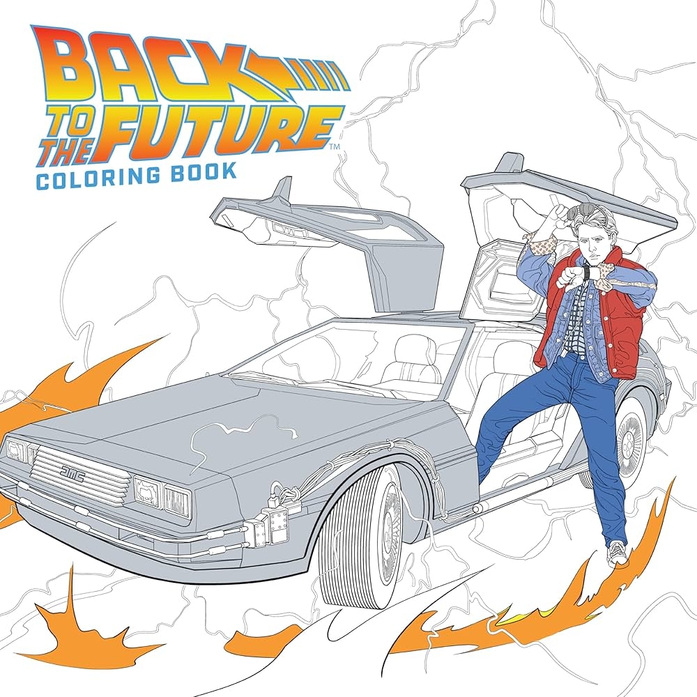 back to the future coloring pages