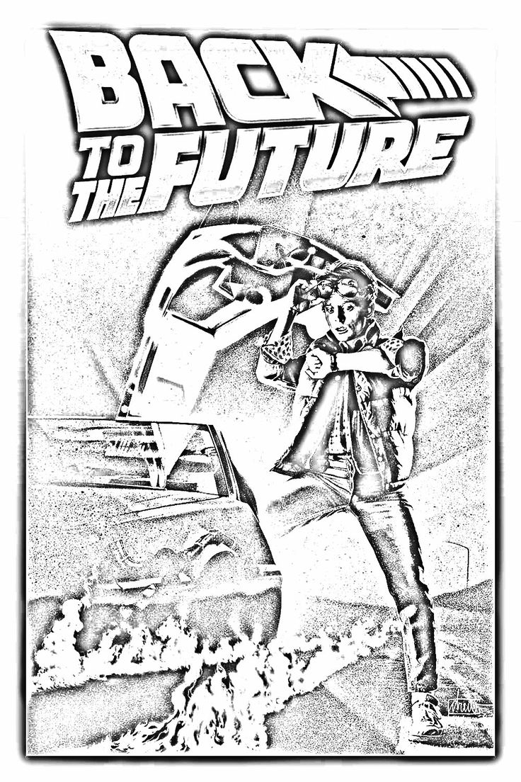 Back To The Future Coloring Page