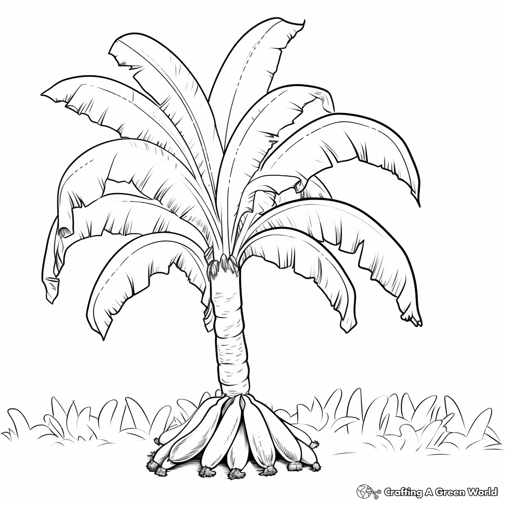 Banana Coloring Pages Free Printable 