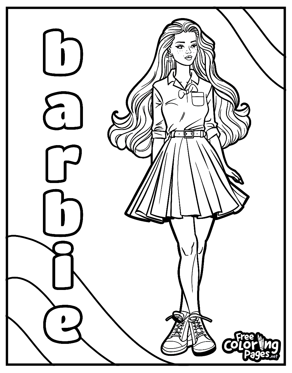 Barbie Coloring Pages Free Coloring Pages