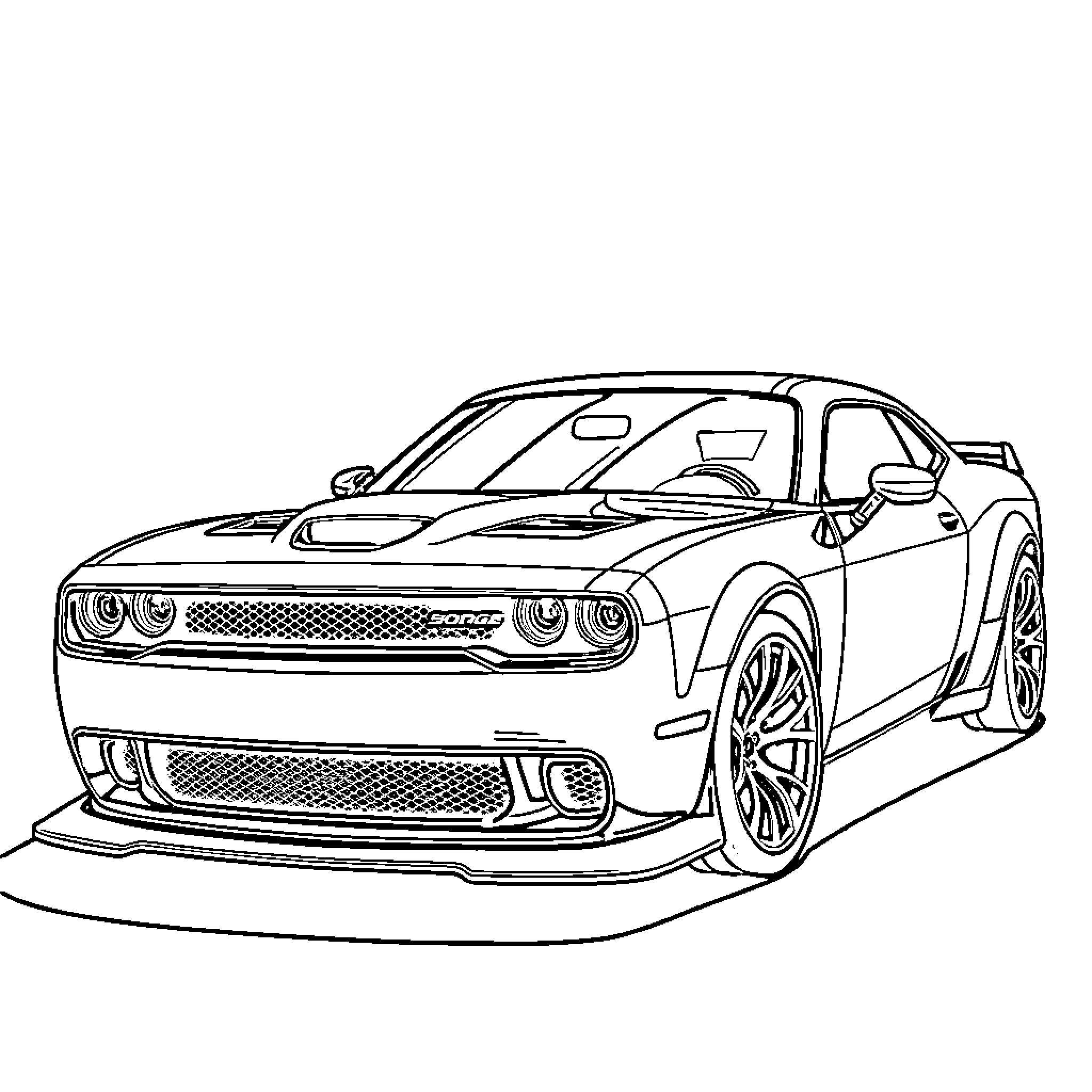 dodge hellcat coloring pages dodge hellcat coloring pages