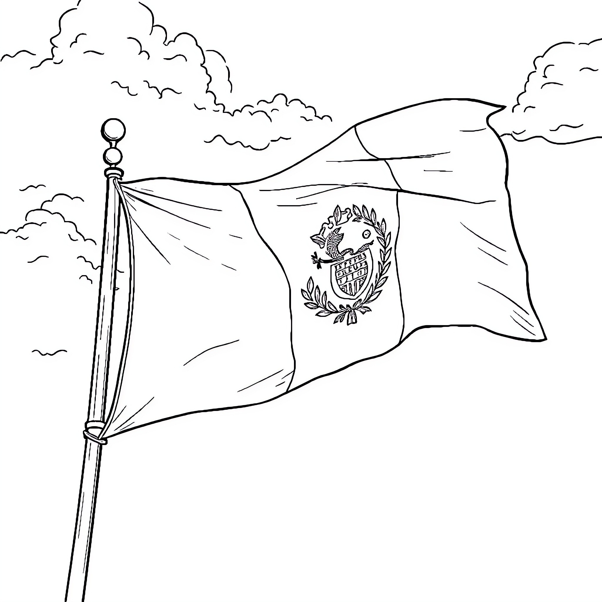 Best Peru Flag Coloring Pages Free Printable PDF 