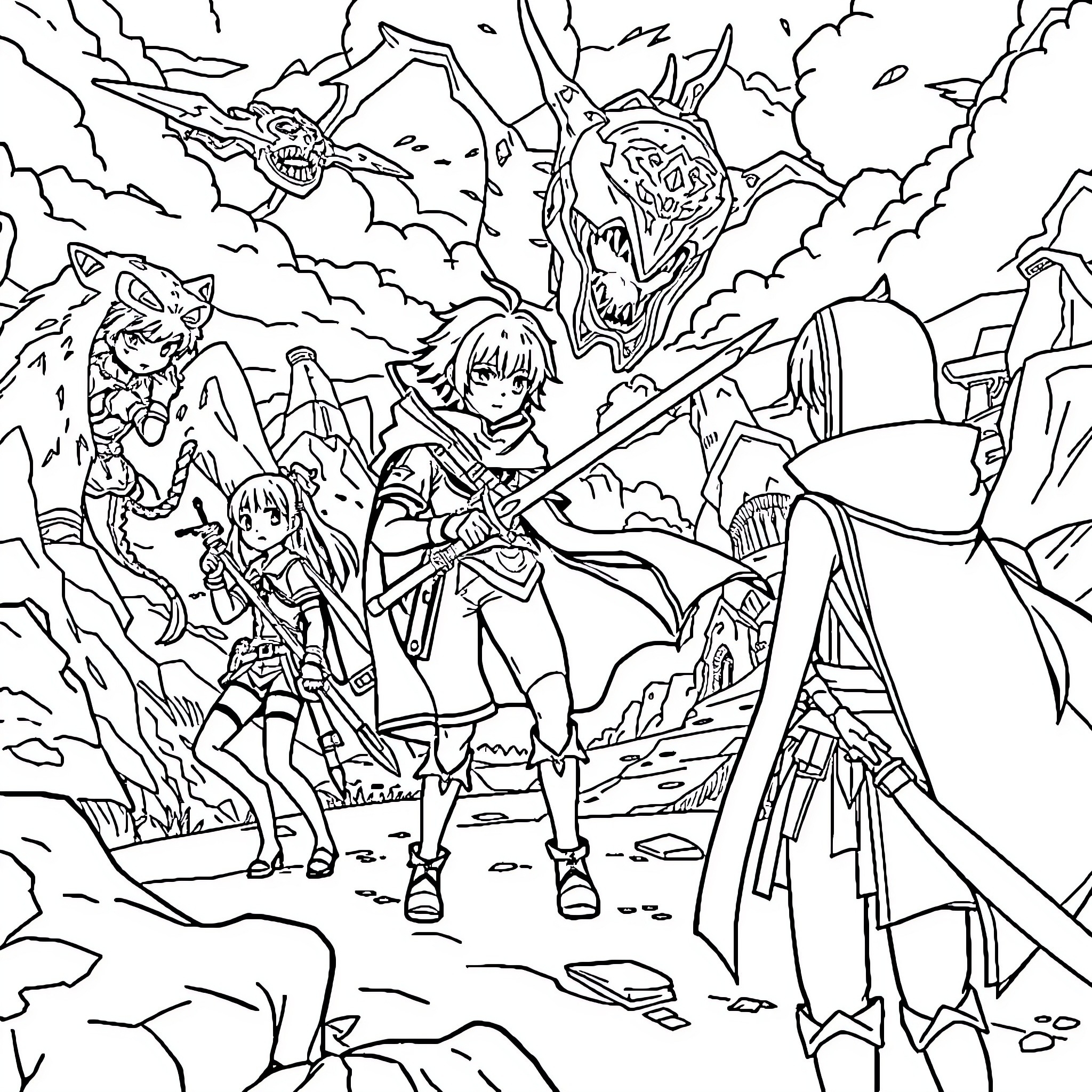 Best Sword Art Online Coloring Pages Free Printable PDF Best Sword Art Online Coloring Pages Free Printable PDF