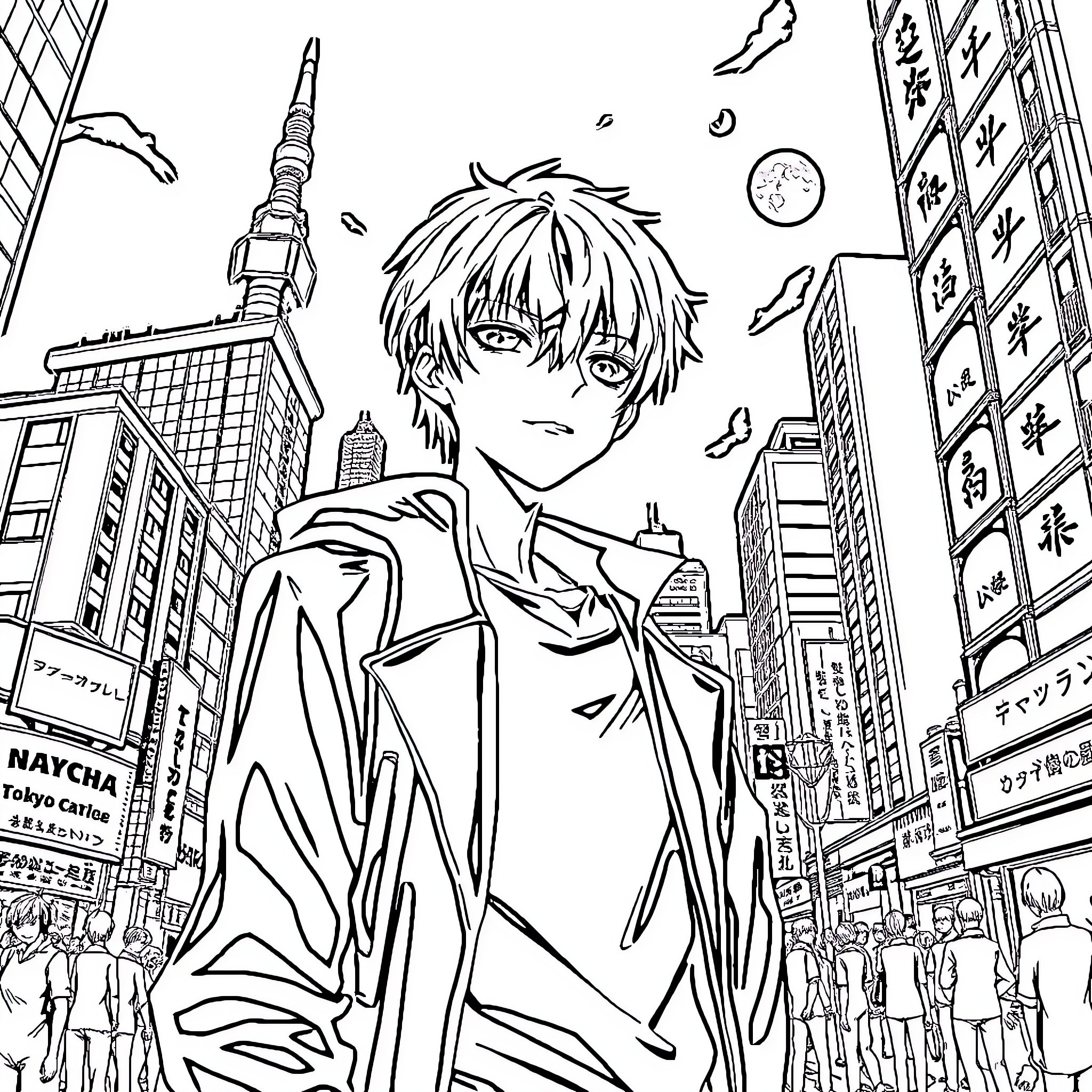 Best Tokyo Ghoul Coloring Pages Free Printable PDF 