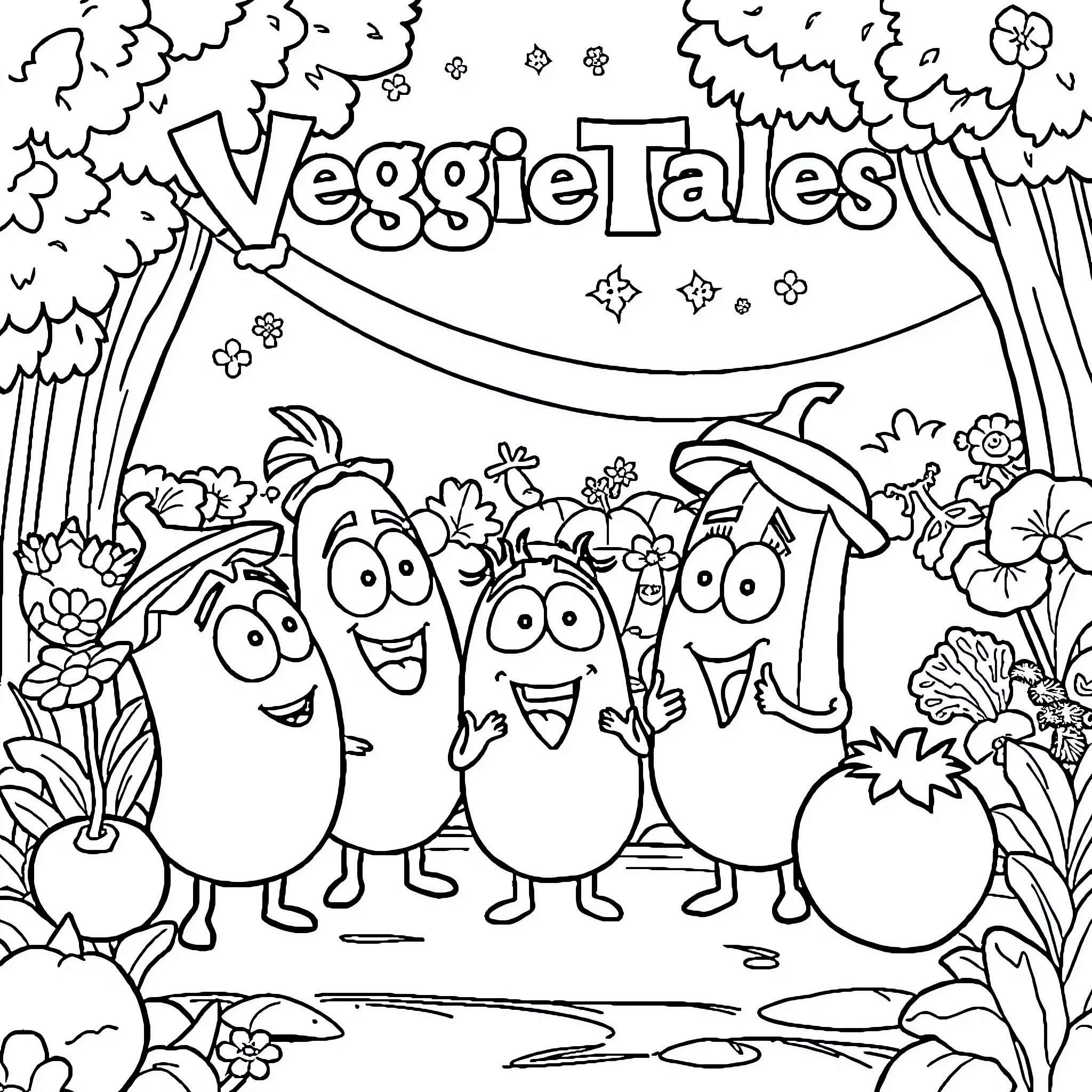 Best VeggieTales Coloring Pages Free Printable PDF 