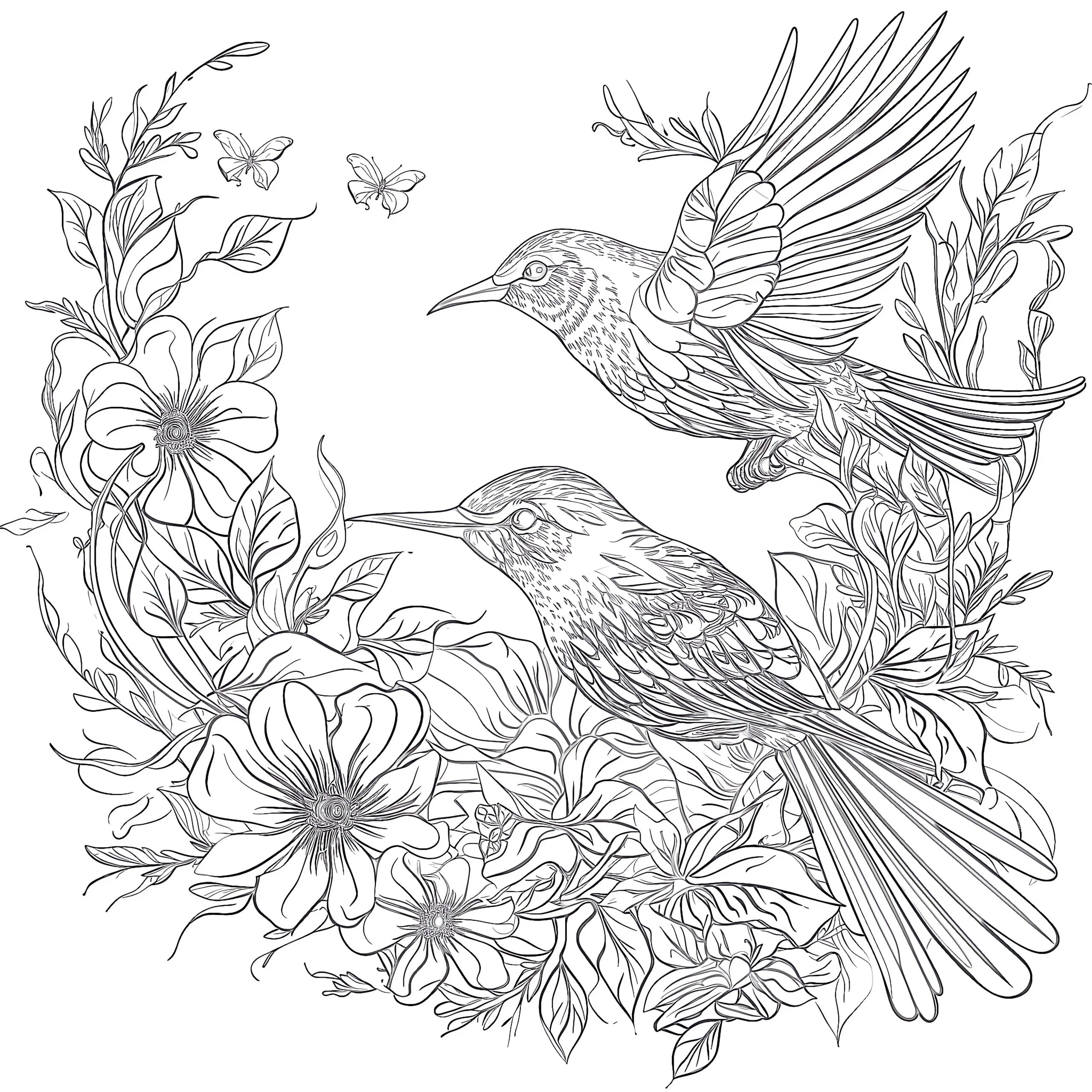 Birds Coloring Pages Coloring Pages Mimi Panda
