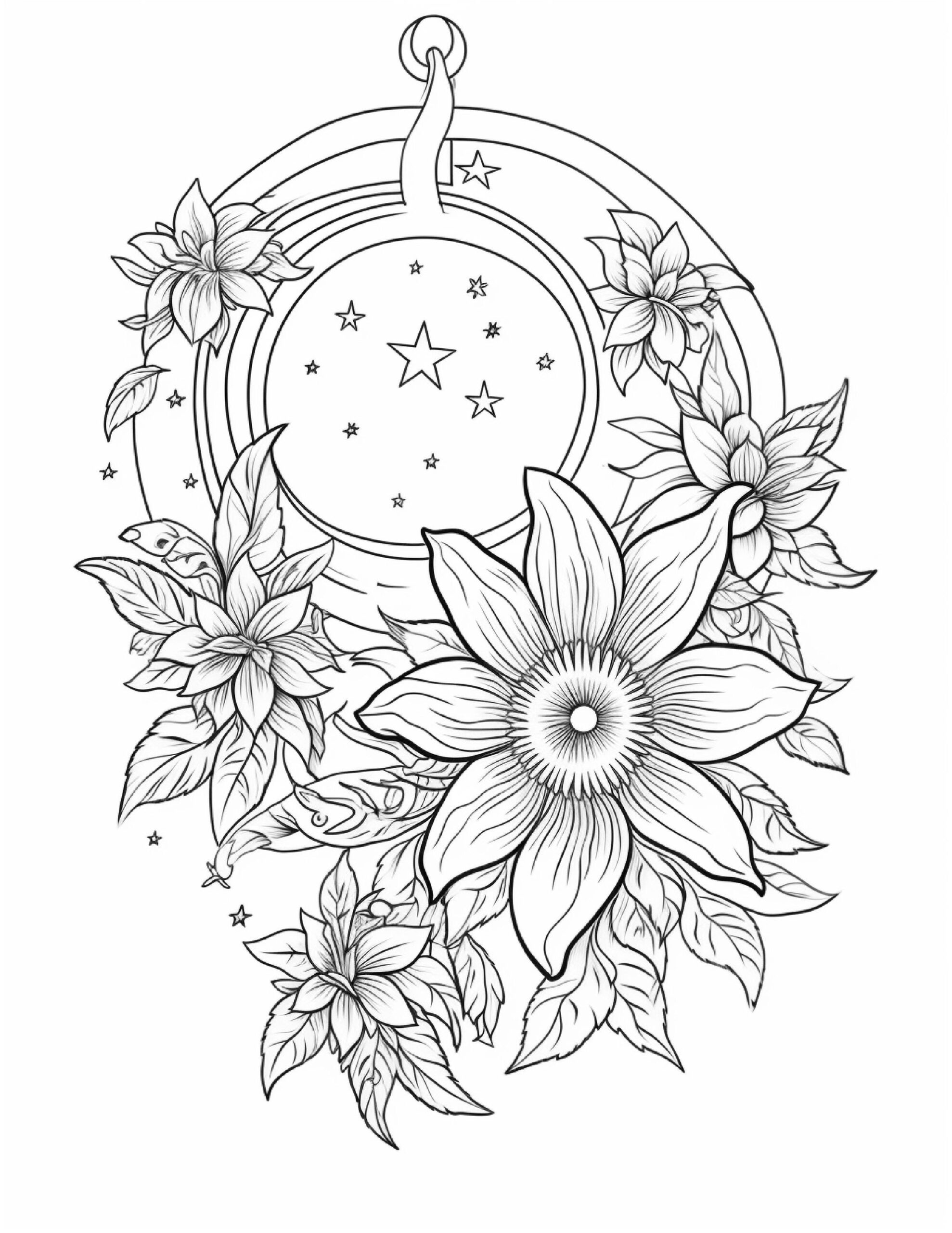 Boho Moon Coloring Pages Intricate Lunar Designs printable PDF Etsy Boho Moon Coloring Pages Intricate Lunar Designs printable PDF Etsy