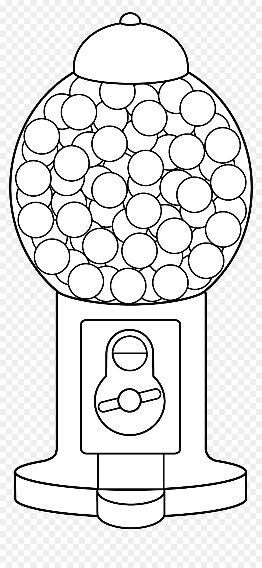 gumball machine colouring page