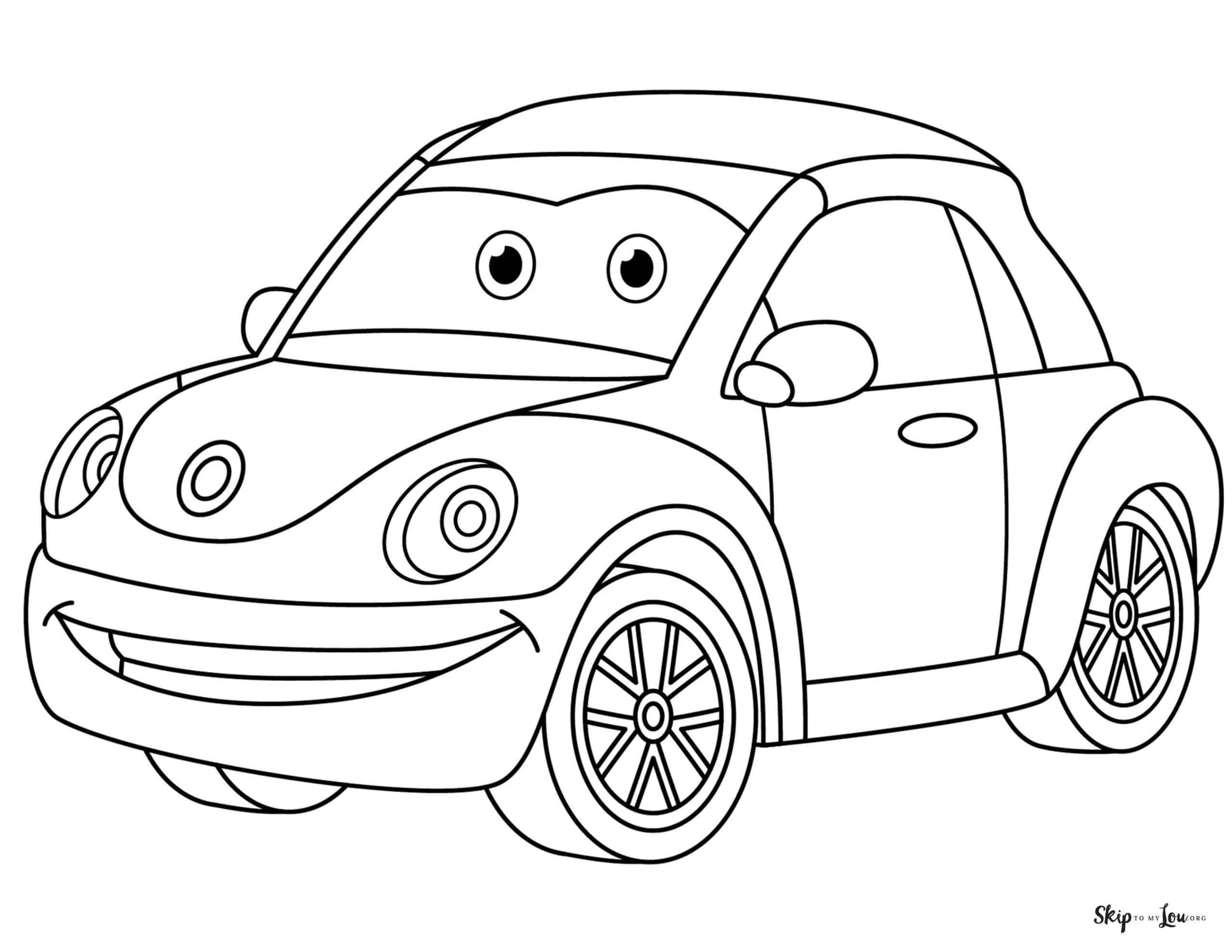 printable car coloring pages