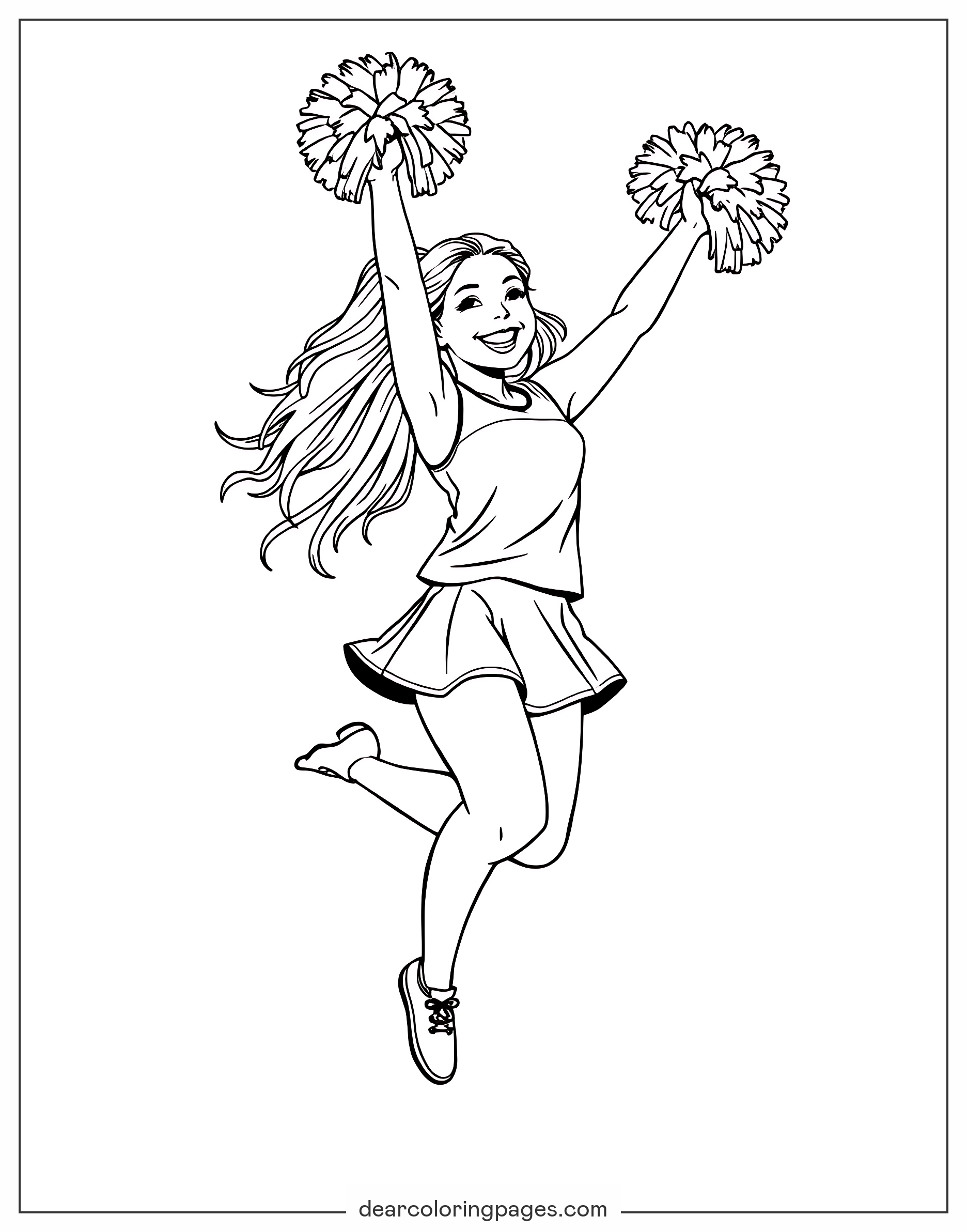 Cheerleading Coloring Pages 10 Free Printable Coloring Pages