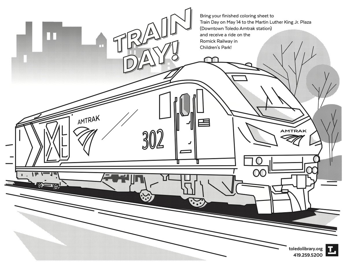amtrak train coloring pages