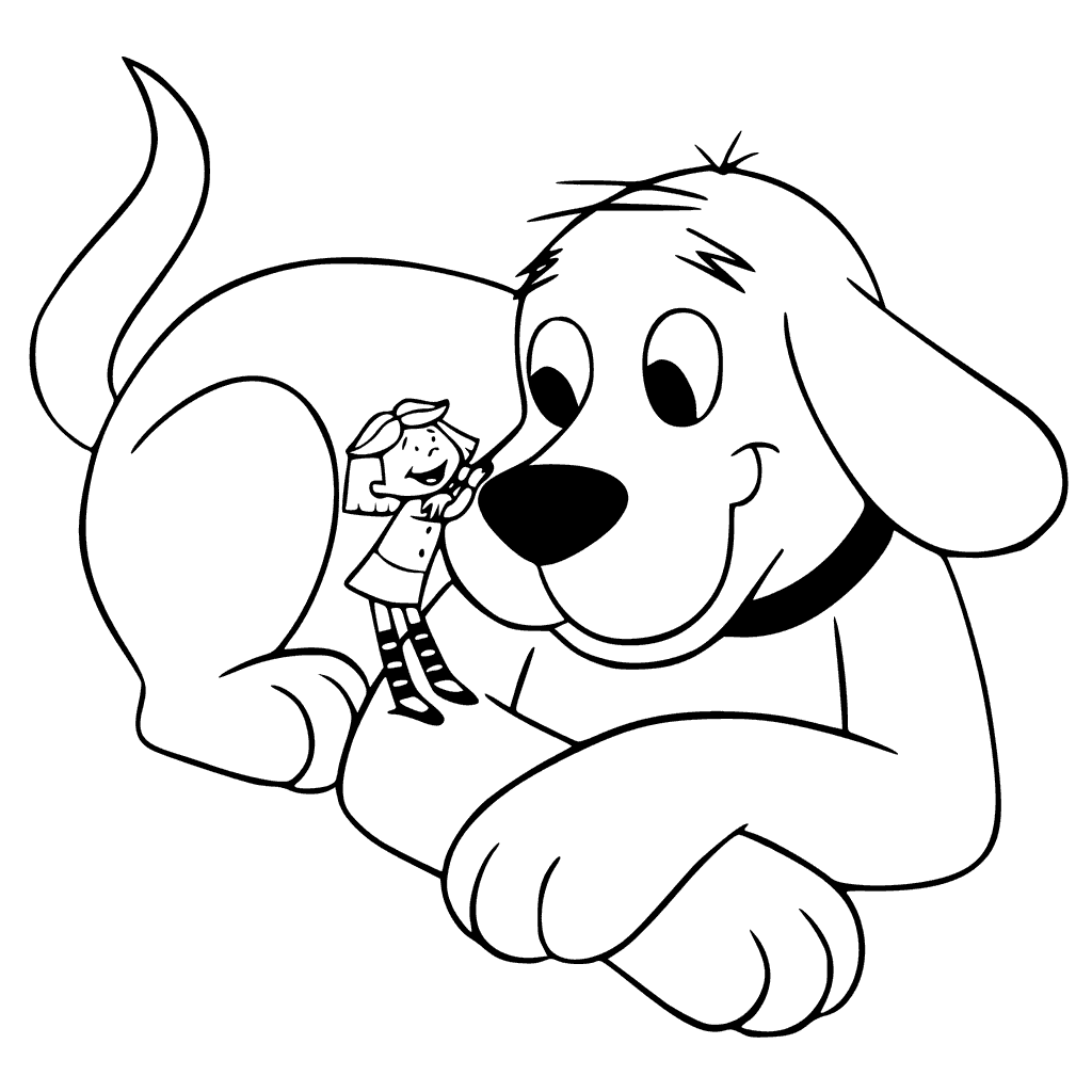 Clifford Dog Coloring Page Coloring Pages Printable Coloring Pages