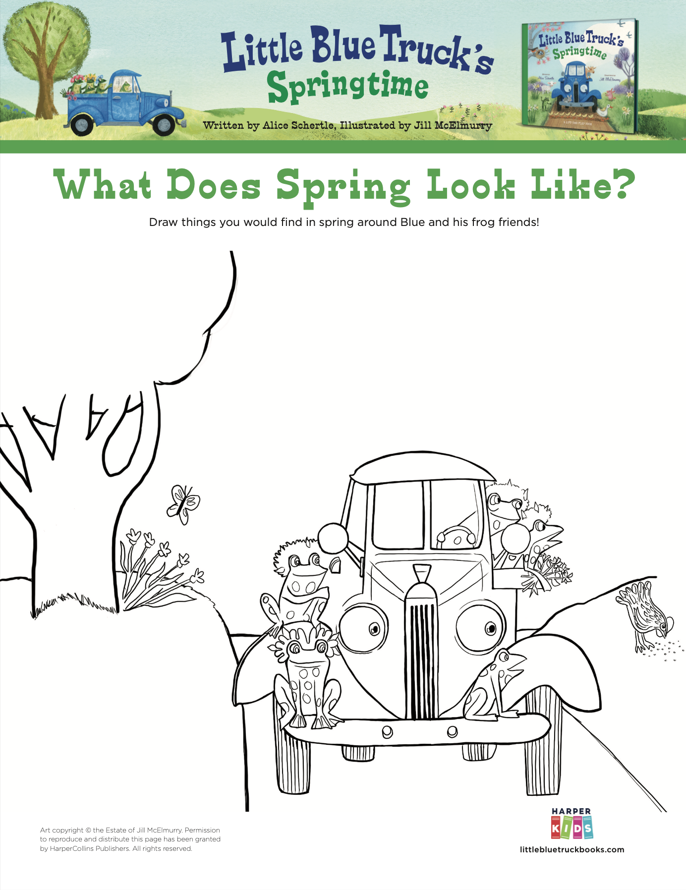 little blue truck coloring pages