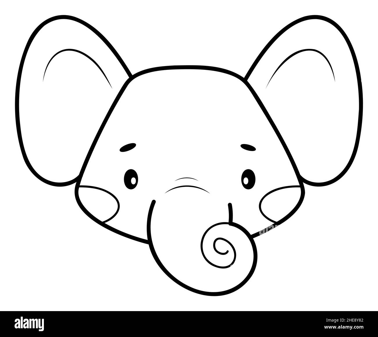 colouring picture of an elephant colouring picture of an elephant