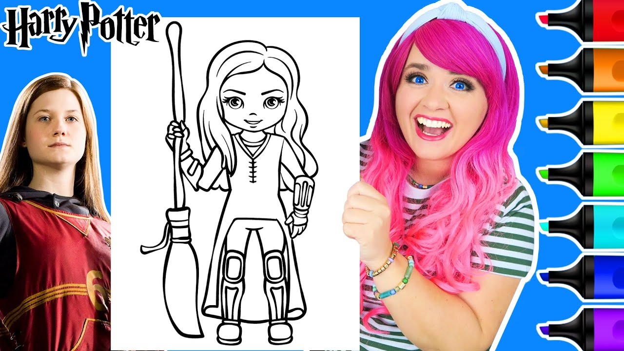 ginny weasley colouring pages