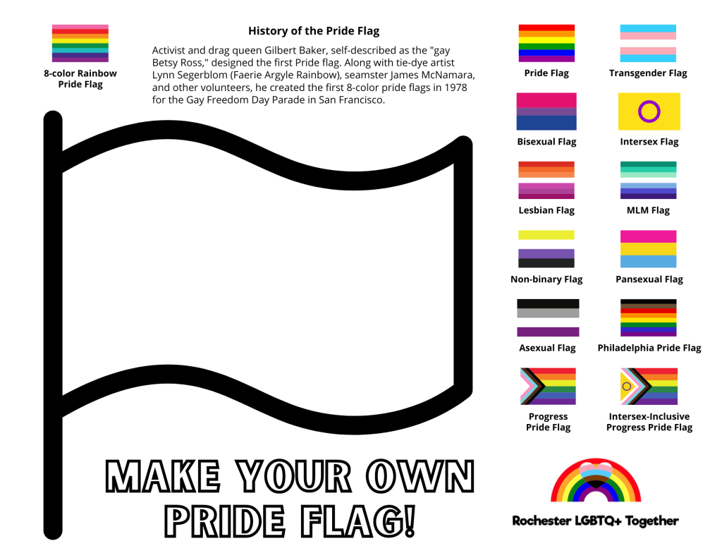 Pride Flag Coloring Page
