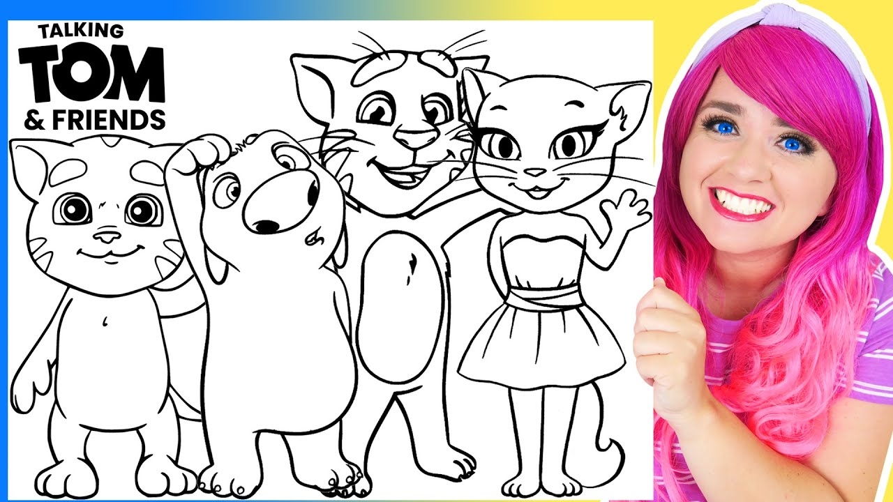 Coloring Pages Talking Tom