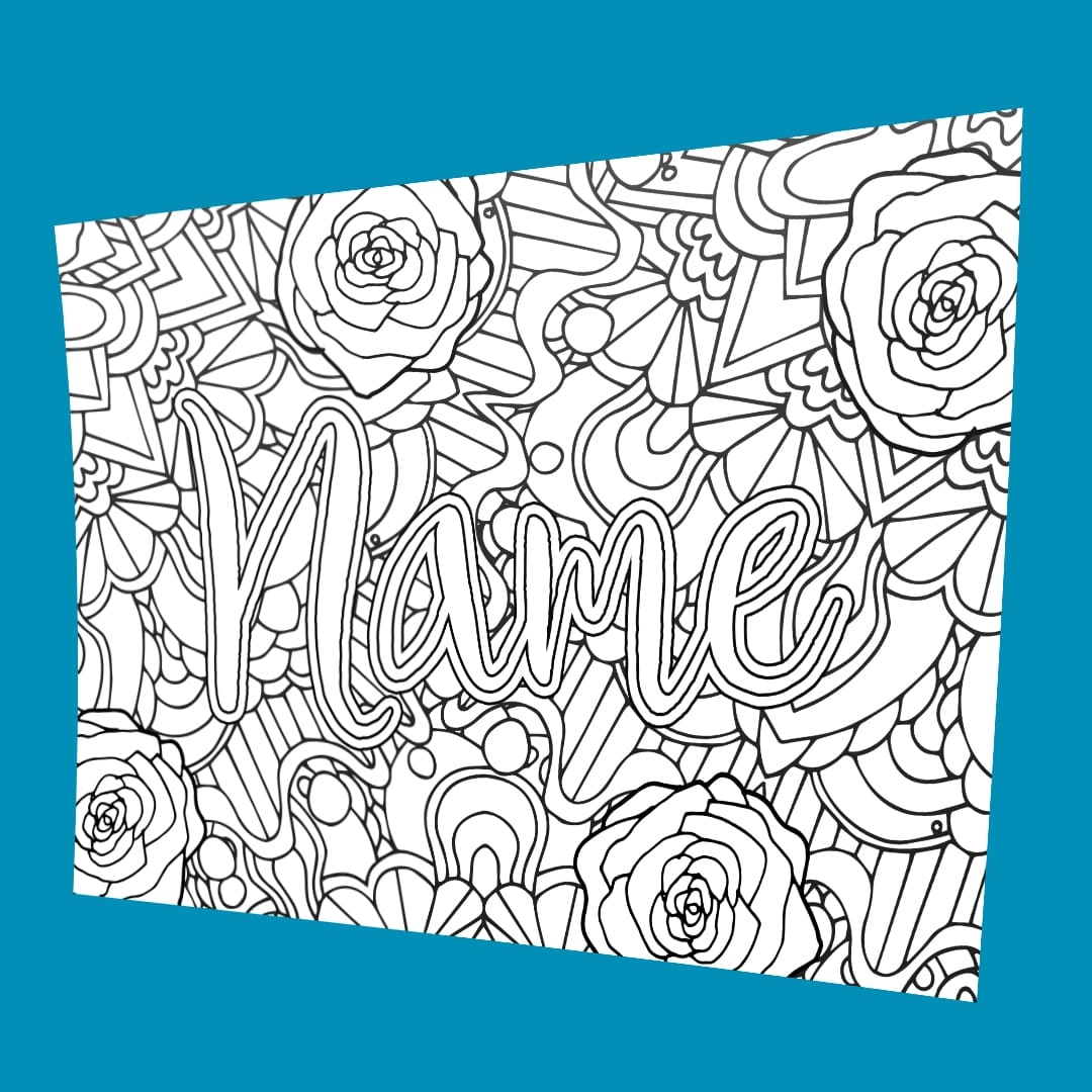 Custom Coloring Page From Your Name Sarah Renae Clark Coloring Book Artist And Designer Custom Coloring Page From Your Name Sarah Renae Clark Coloring Book Artist And Designer