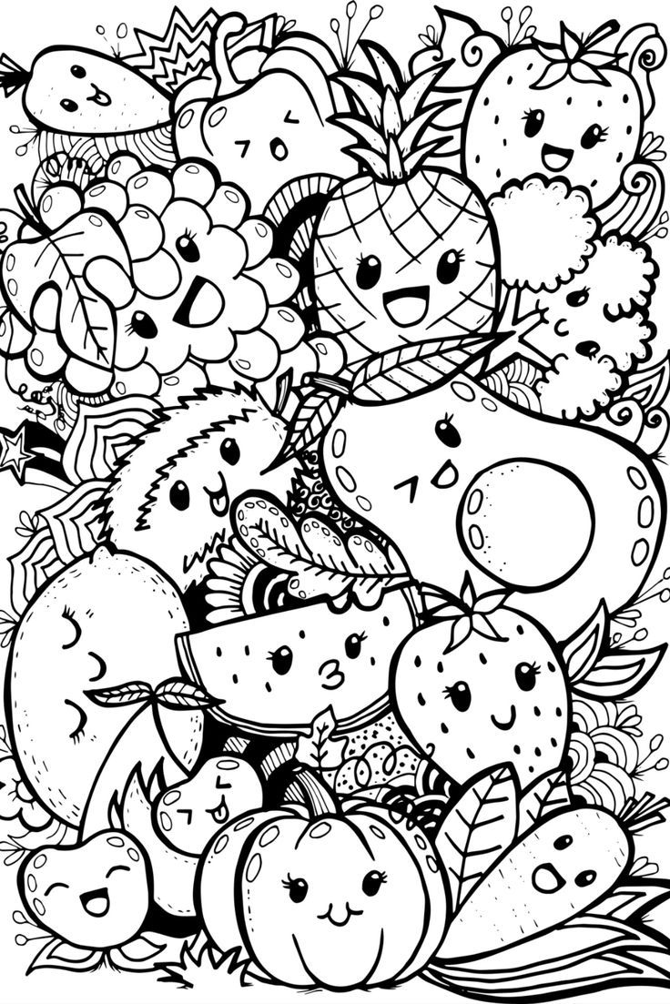 Cute And Creative Fruit Doodle Art Cute And Creative Fruit Doodle Art
