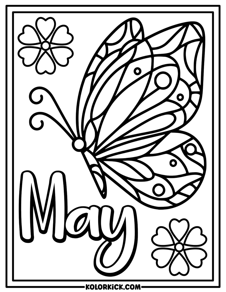 Cute May Coloring Pages 100 Free Printable PDFs Cute May Coloring Pages 100 Free Printable PDFs