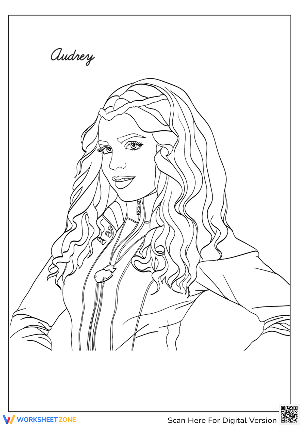 Descendants Coloring Pages Printables Worksheetzone Coloring Descendants Coloring Pages Printables Worksheetzone Coloring