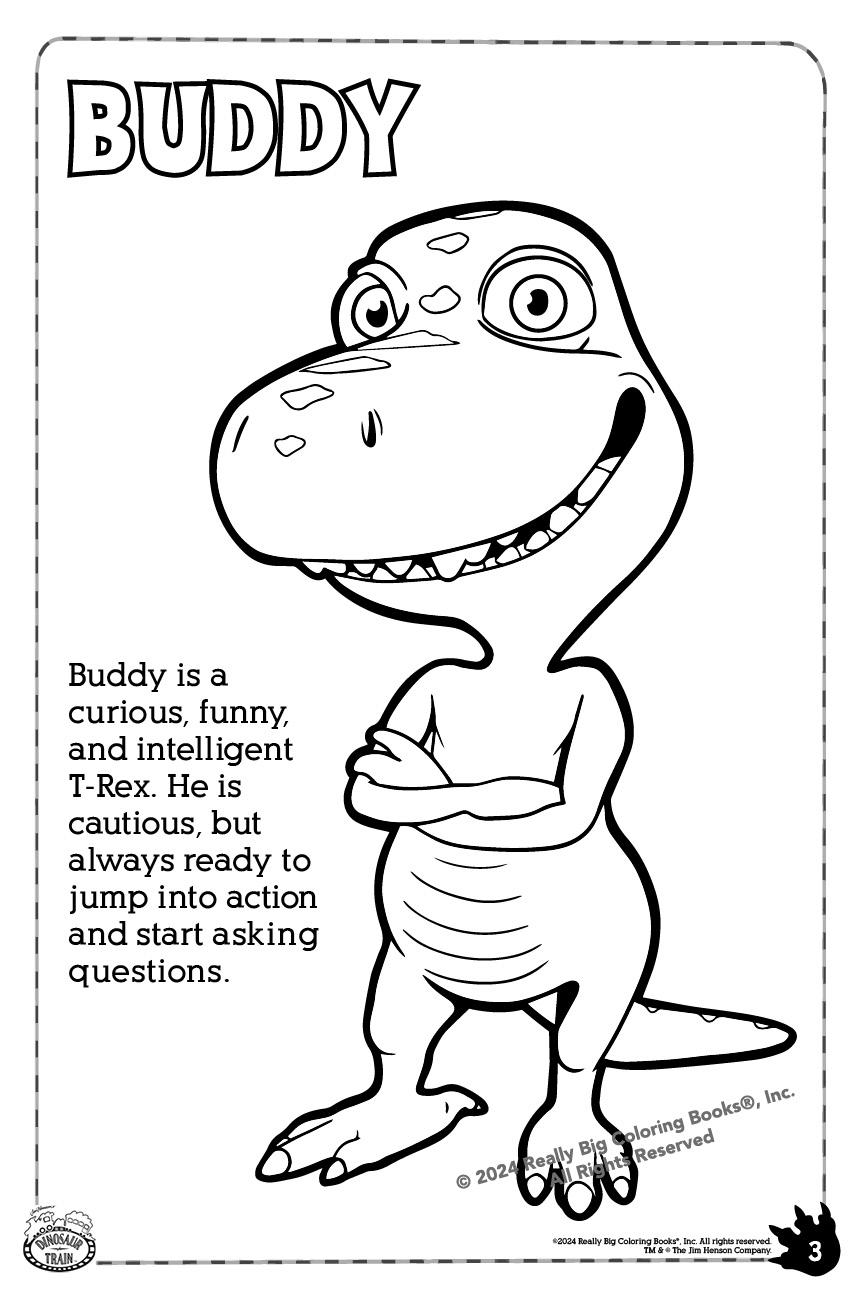 Dinosaur Train Giant Coloring Book