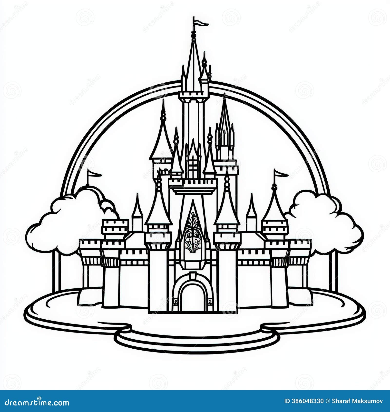 coloring pages disney castle
