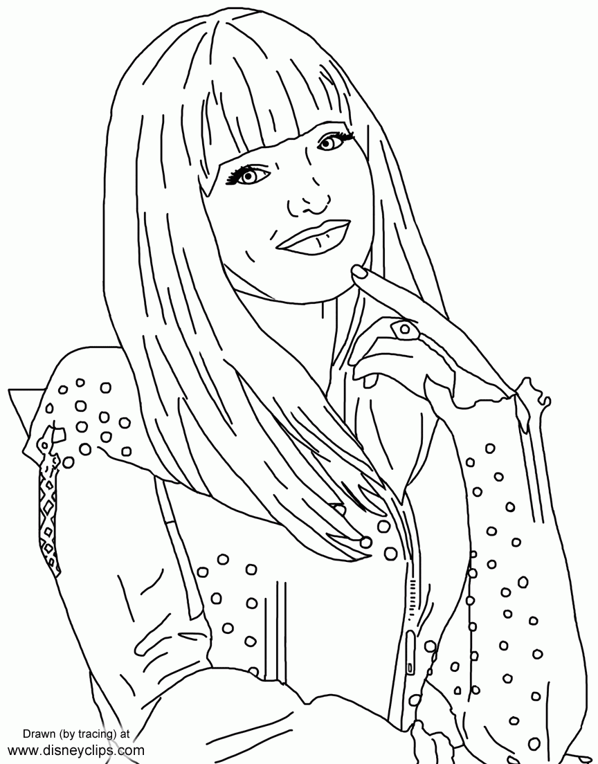 printable coloring pages descendants
