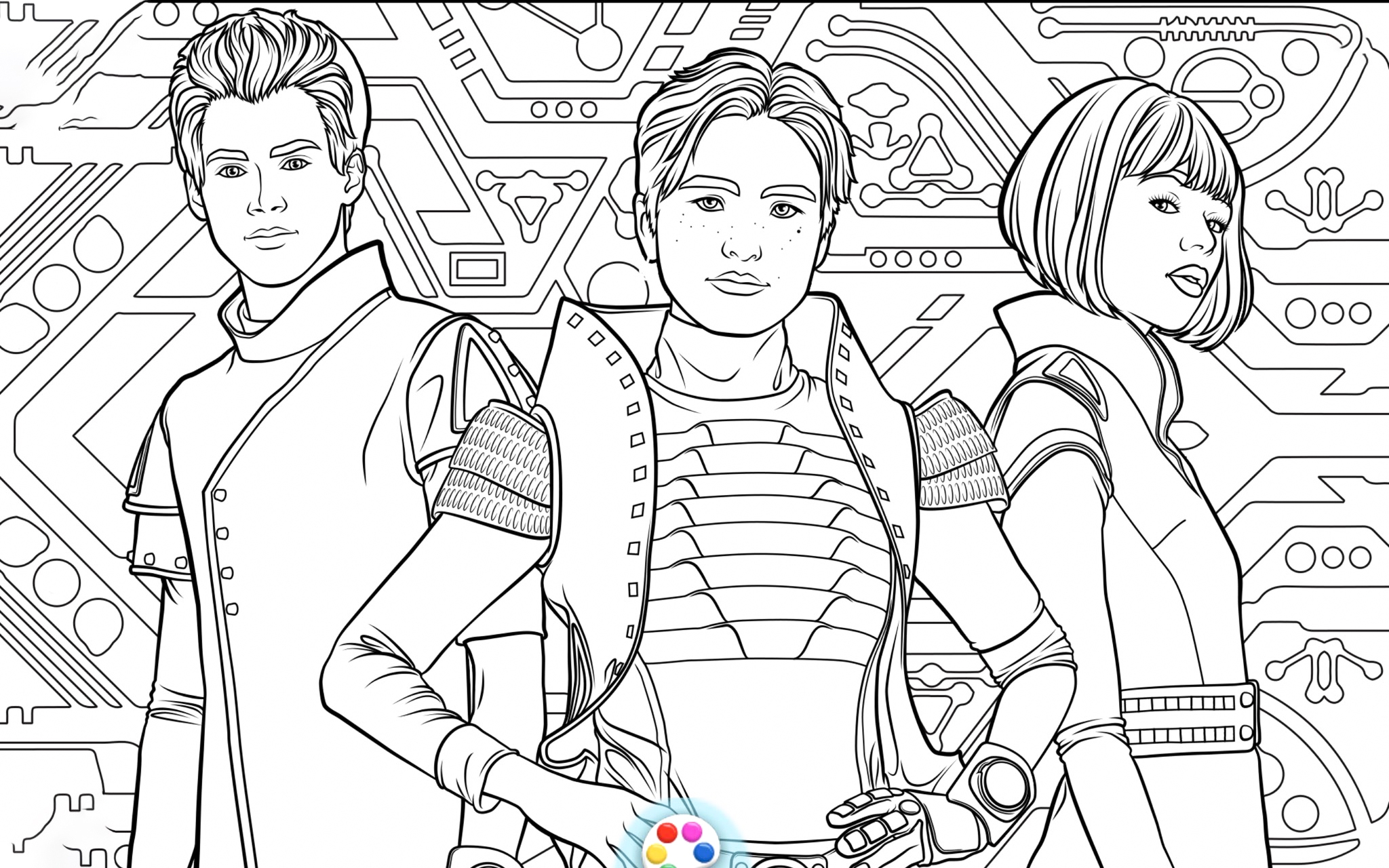 Disney Zombies 3 Coloring Pages YouLoveIt