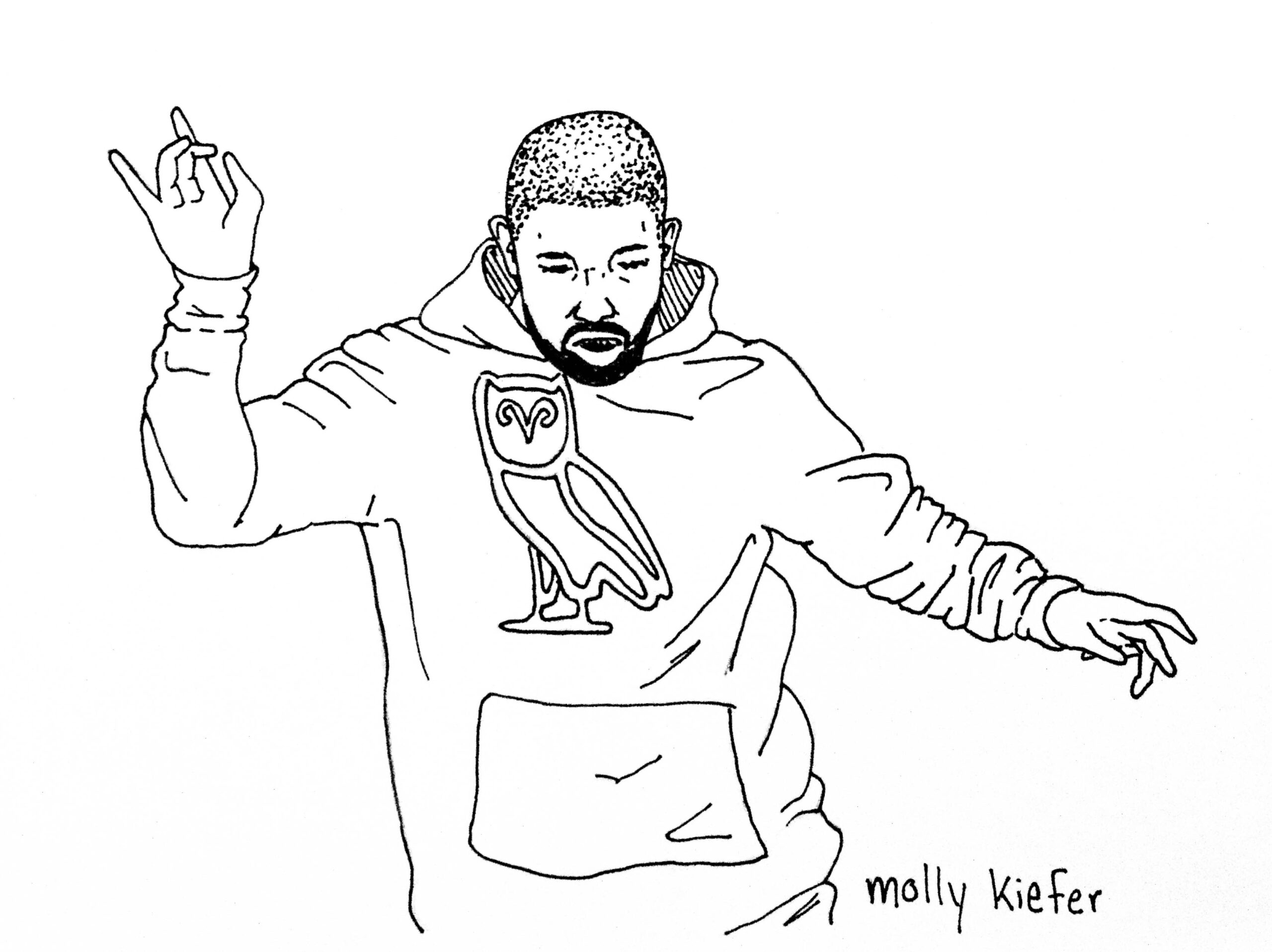 coloring pages of drake
