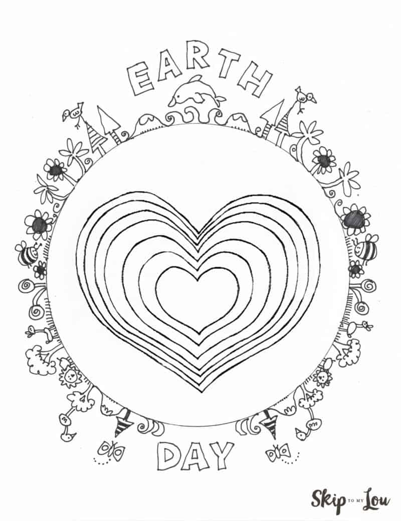 Earth Day Coloring Pages Free Printables Skip To My Lou