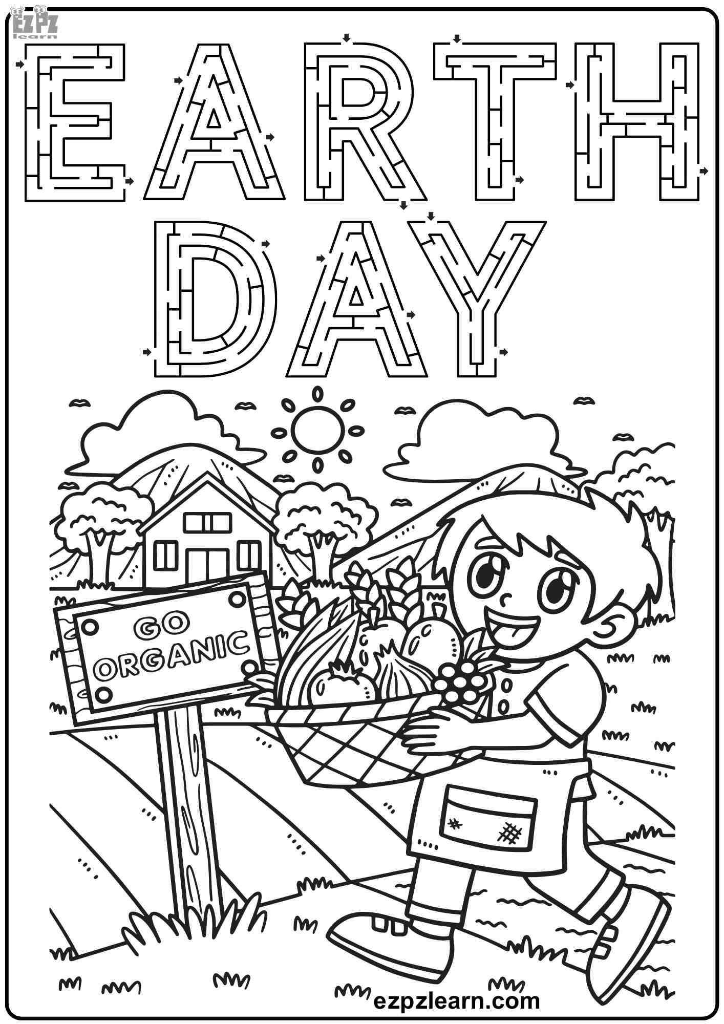 earth day coloring pictures