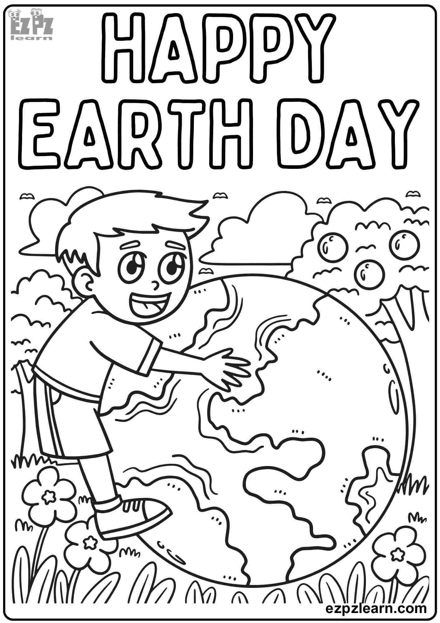 Earth Day Coloring Pages Printable