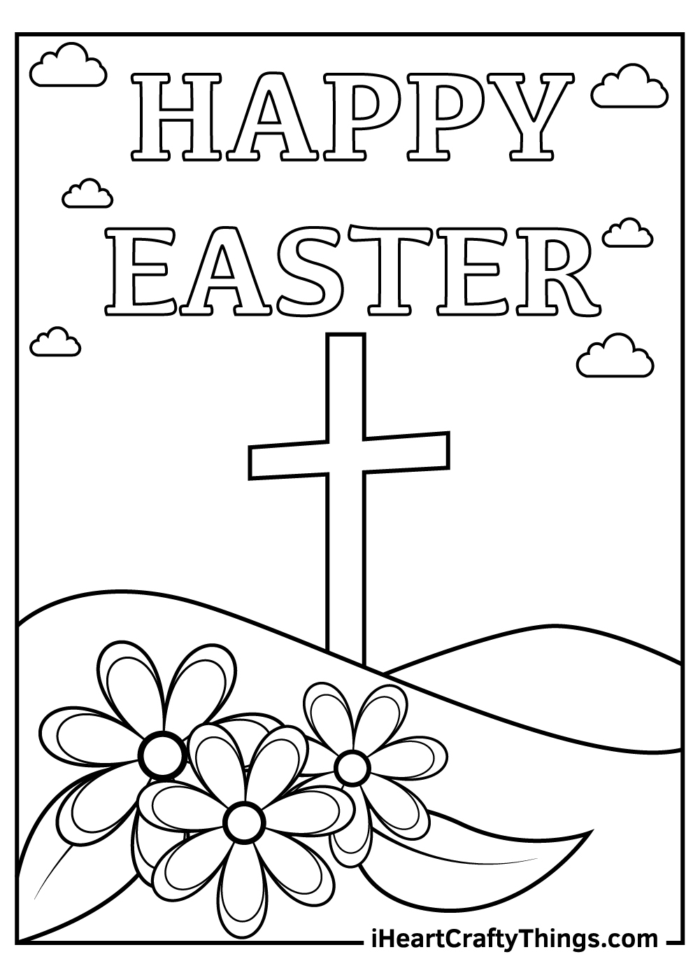 easter coloring page printable