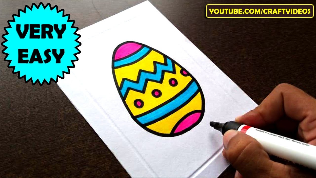 EASTER EGG DRAWING SIMPLE YouTube EASTER EGG DRAWING SIMPLE YouTube