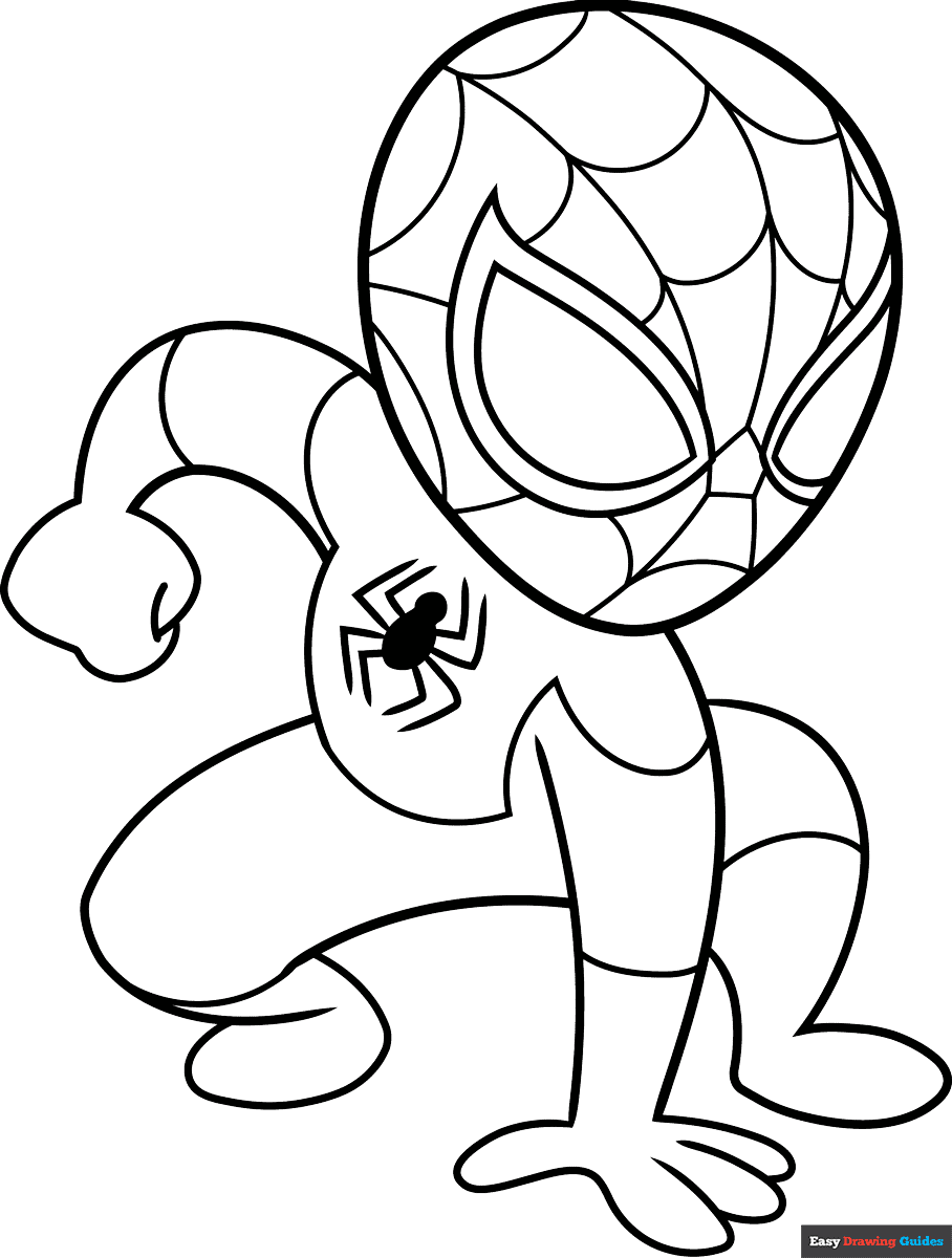 Spider Man Drawing Printable