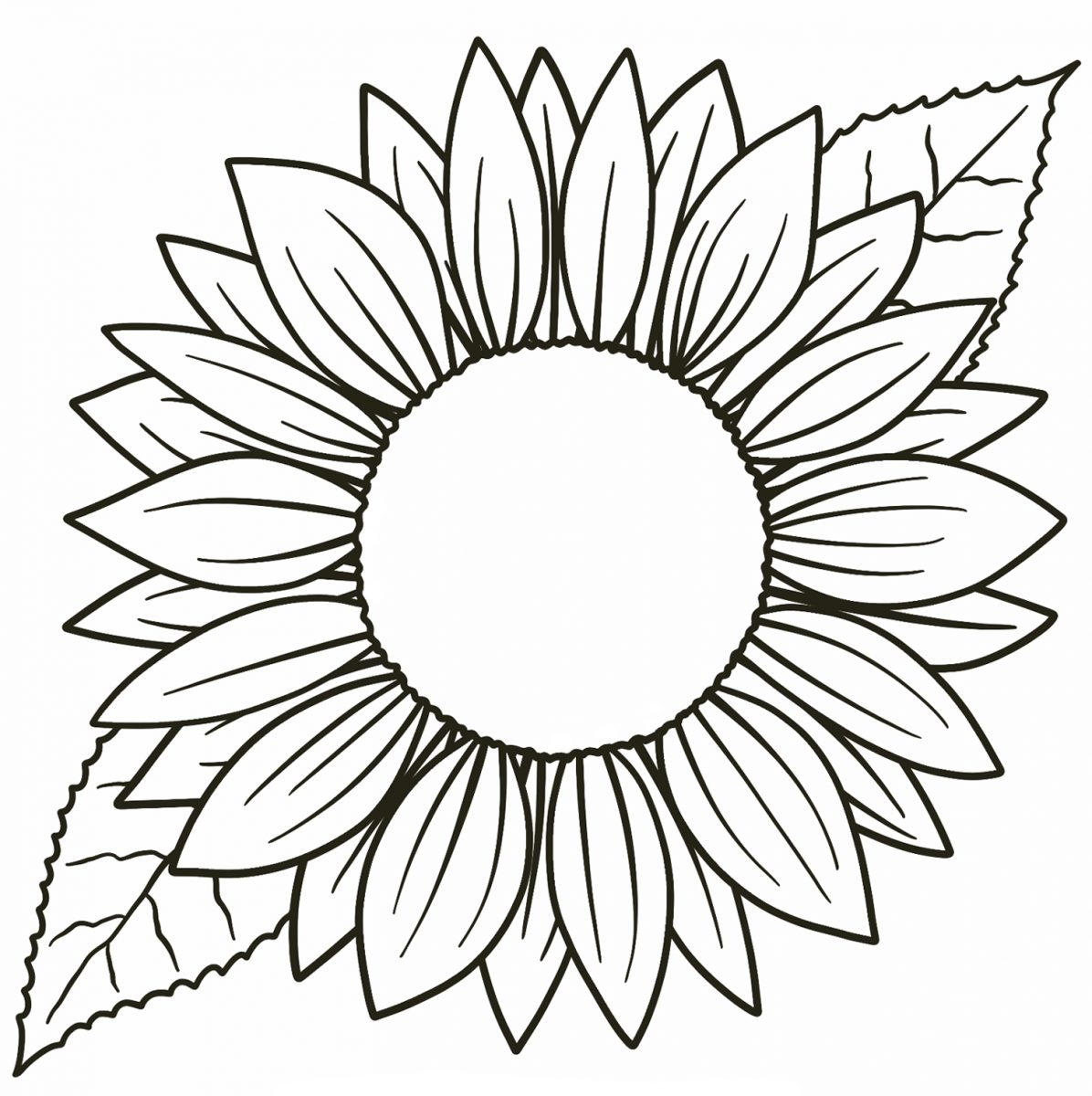 EASY How To Draw A Sunflower Easy Tutorial For Kids