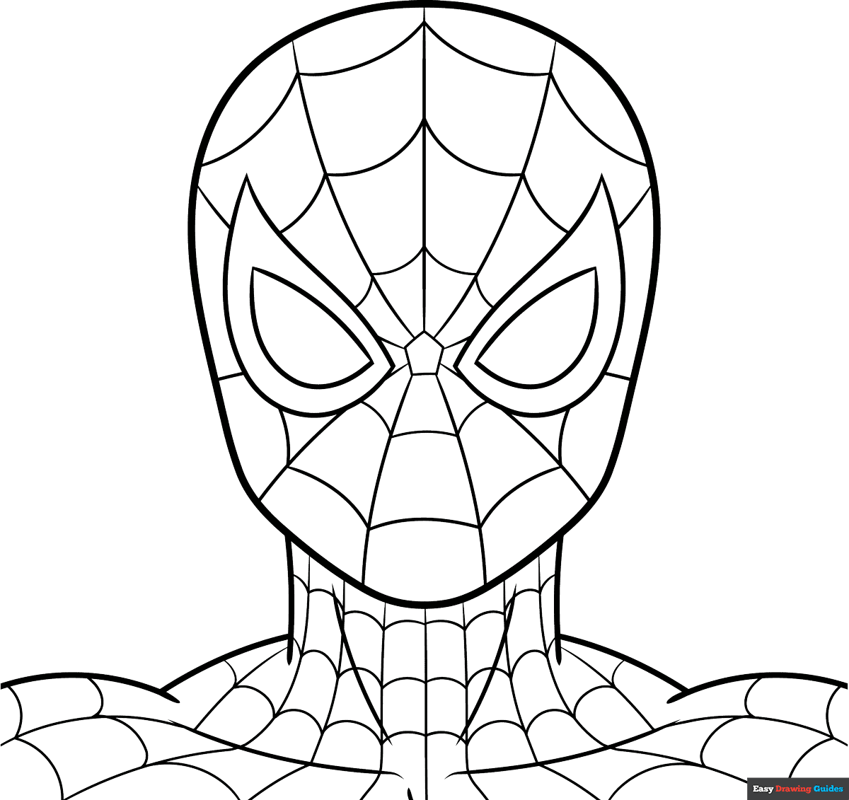 printable easy spiderman coloring pages