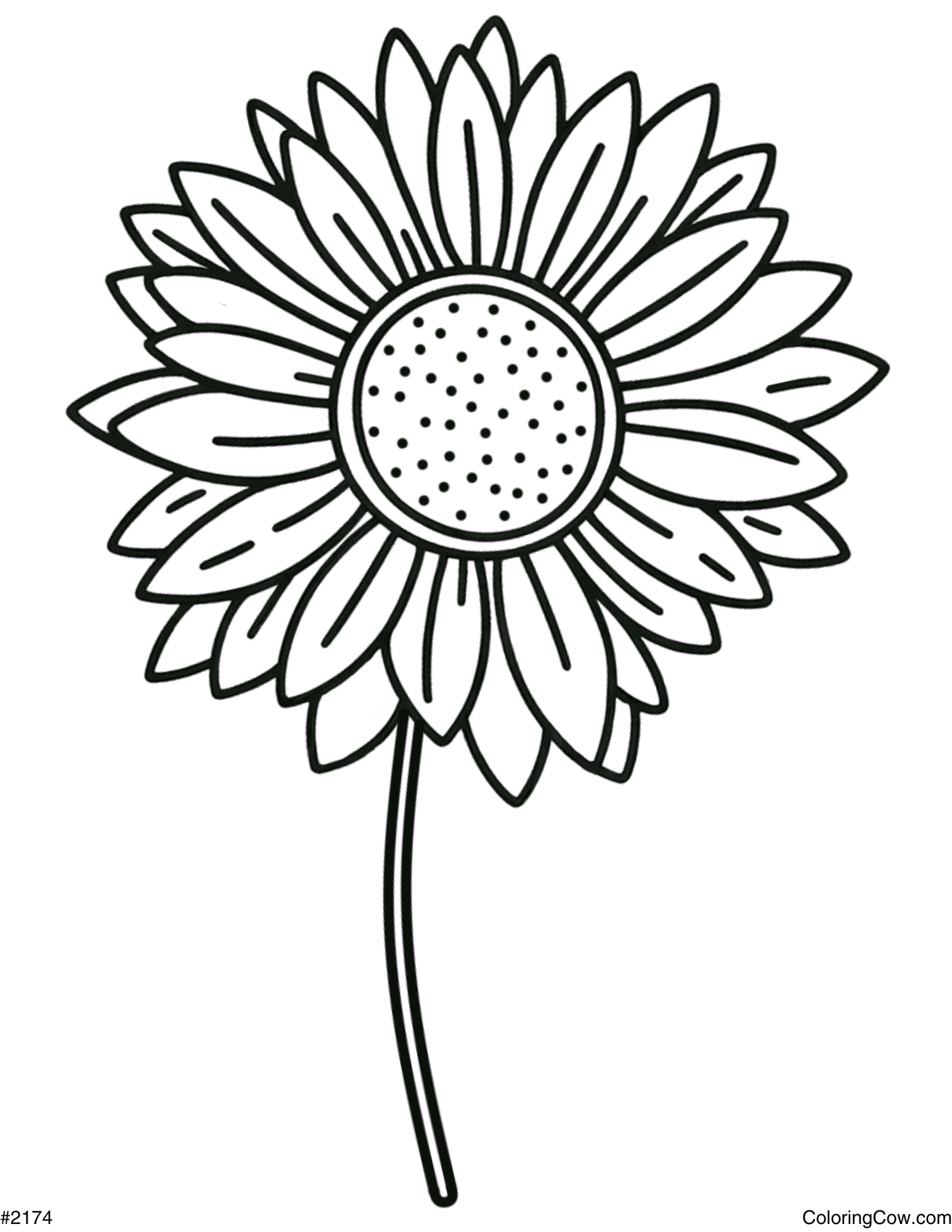 sunflower coloring pages printable