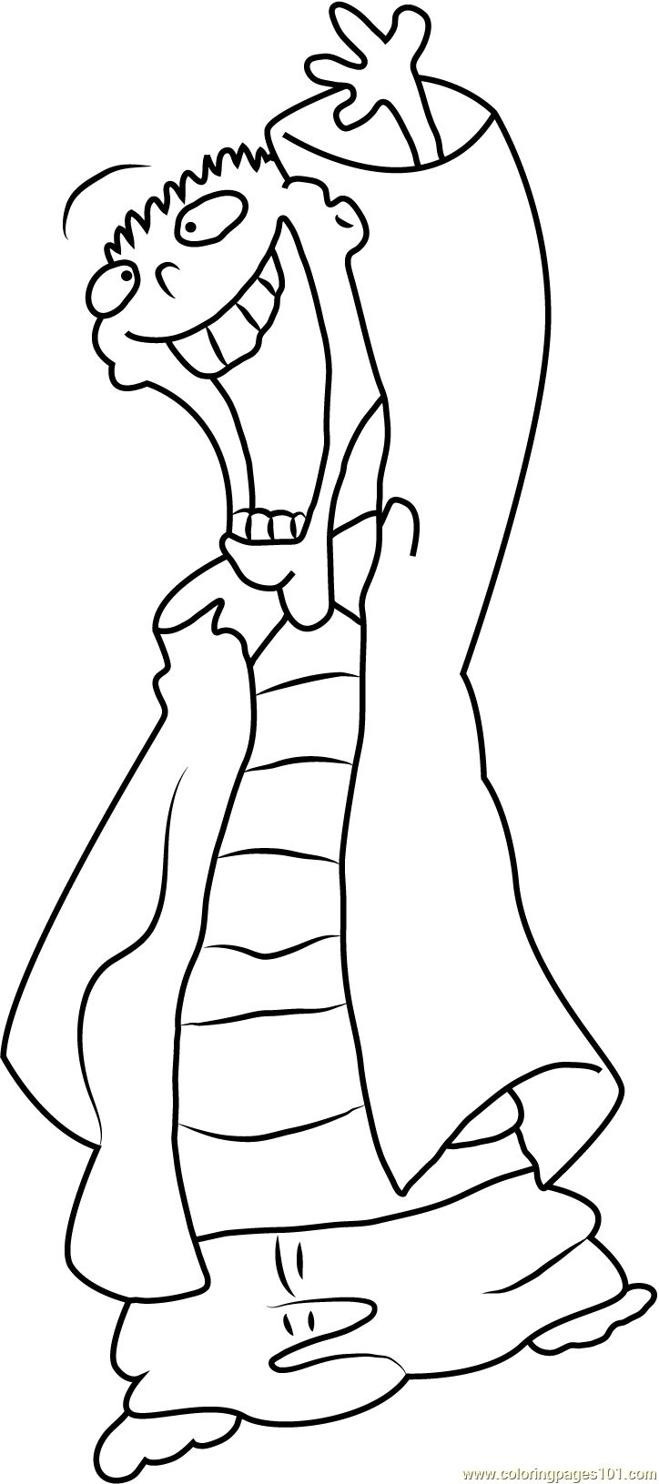 Ed Coloring Page For Kids Free Ed Edd N Eddy Printable Coloring Pages Online For Kids ColoringPages101 Coloring Pages For Kids