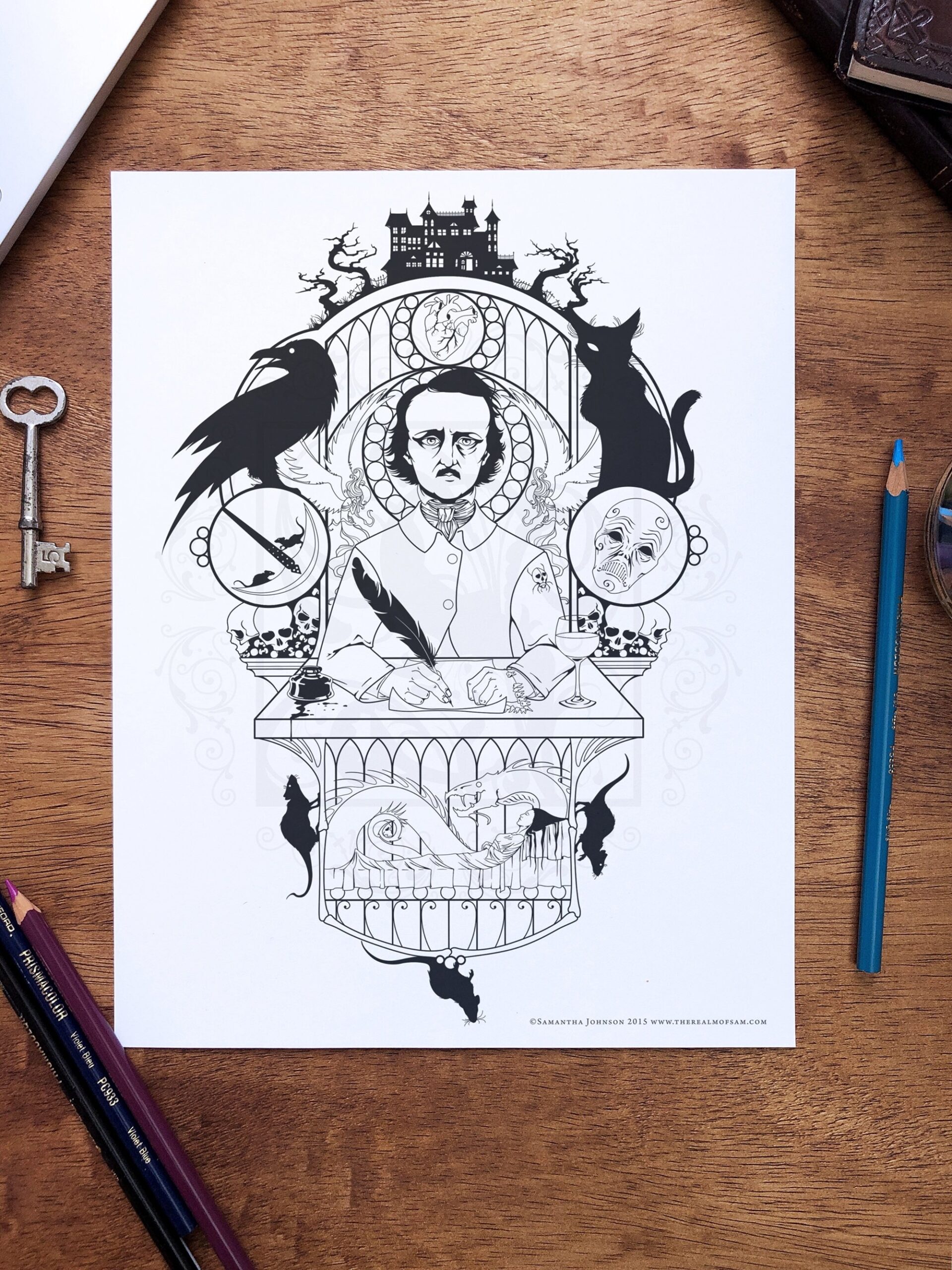 edgar allan poe coloring pages edgar allan poe coloring pages