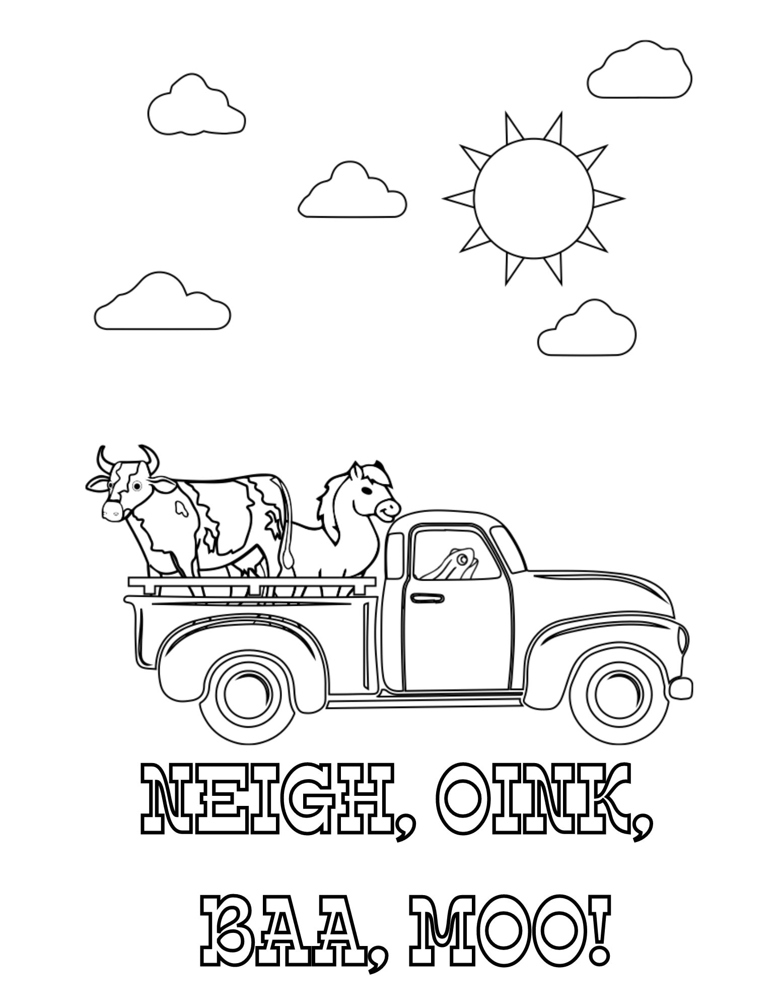 Editable Personalized Little Blue Truck Coloring Book party Favor Etsy