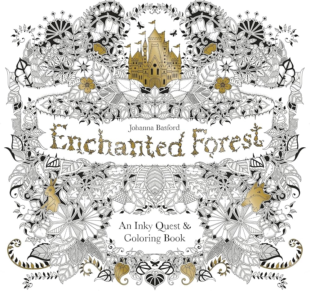 Enchanted Forest An Inky Quest And Colouring Book By Johanna Basford 2 Mar 2015 Paperback Amazon Books