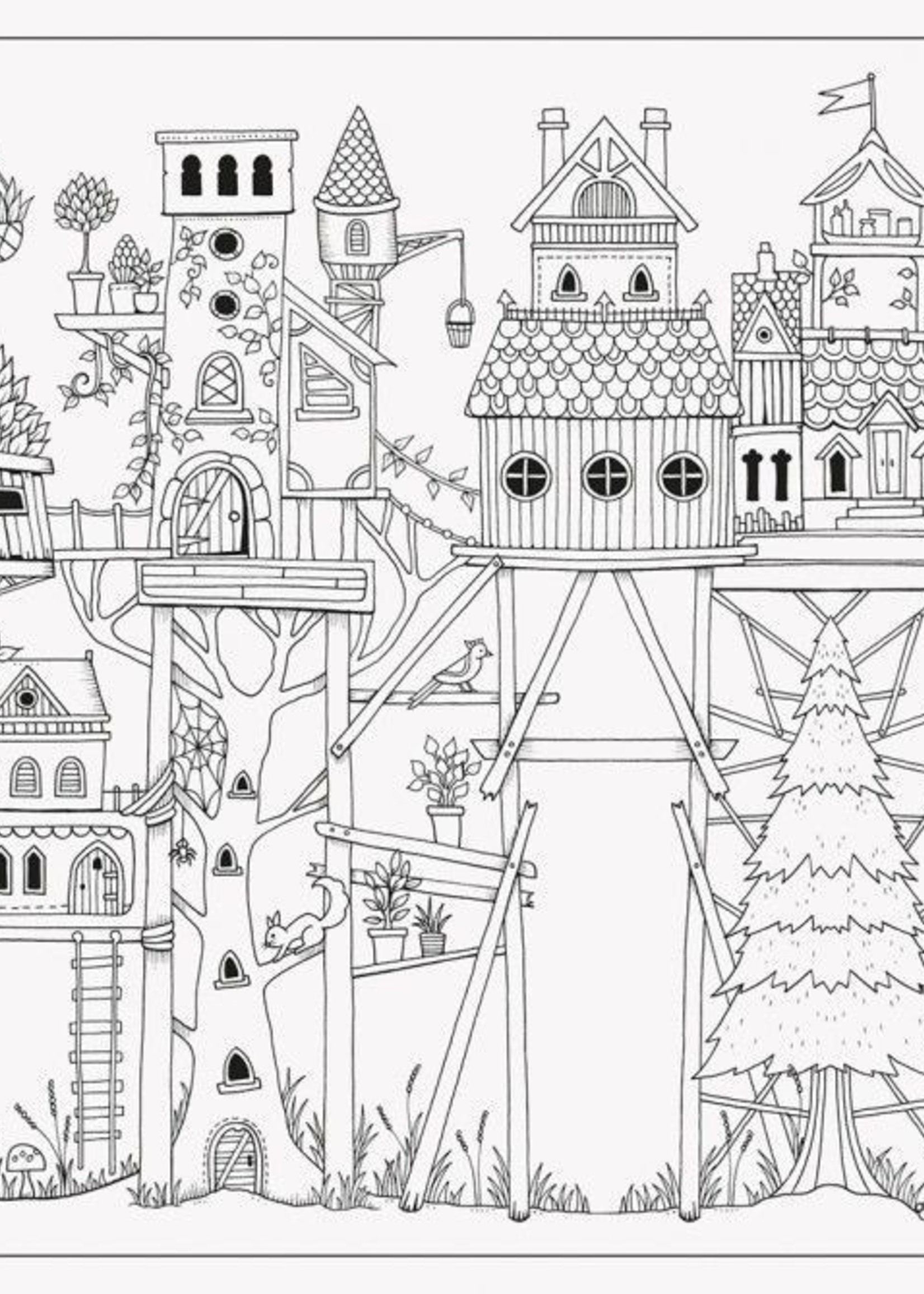 enchanted forest coloring book