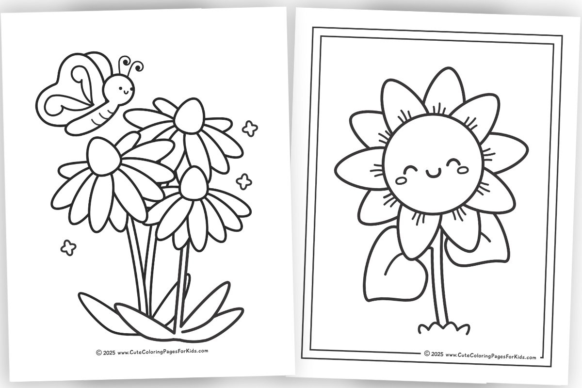 Coloring Pages Flowers Free Printable