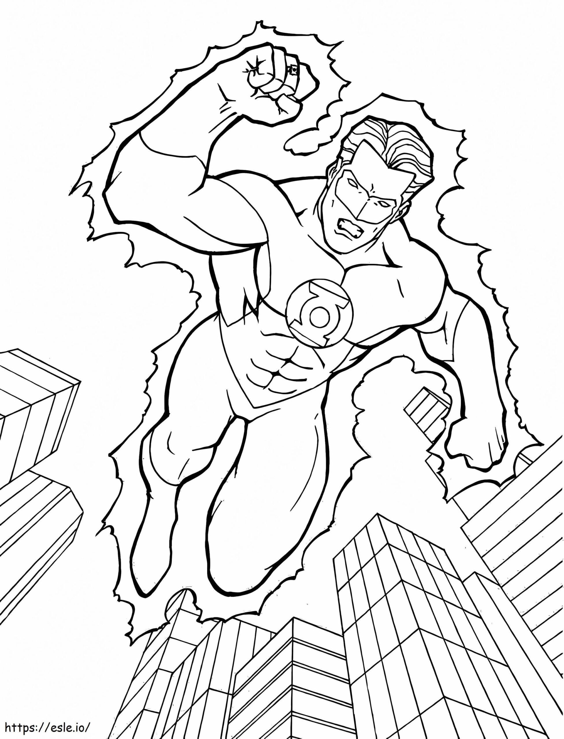 green lantern coloring pages