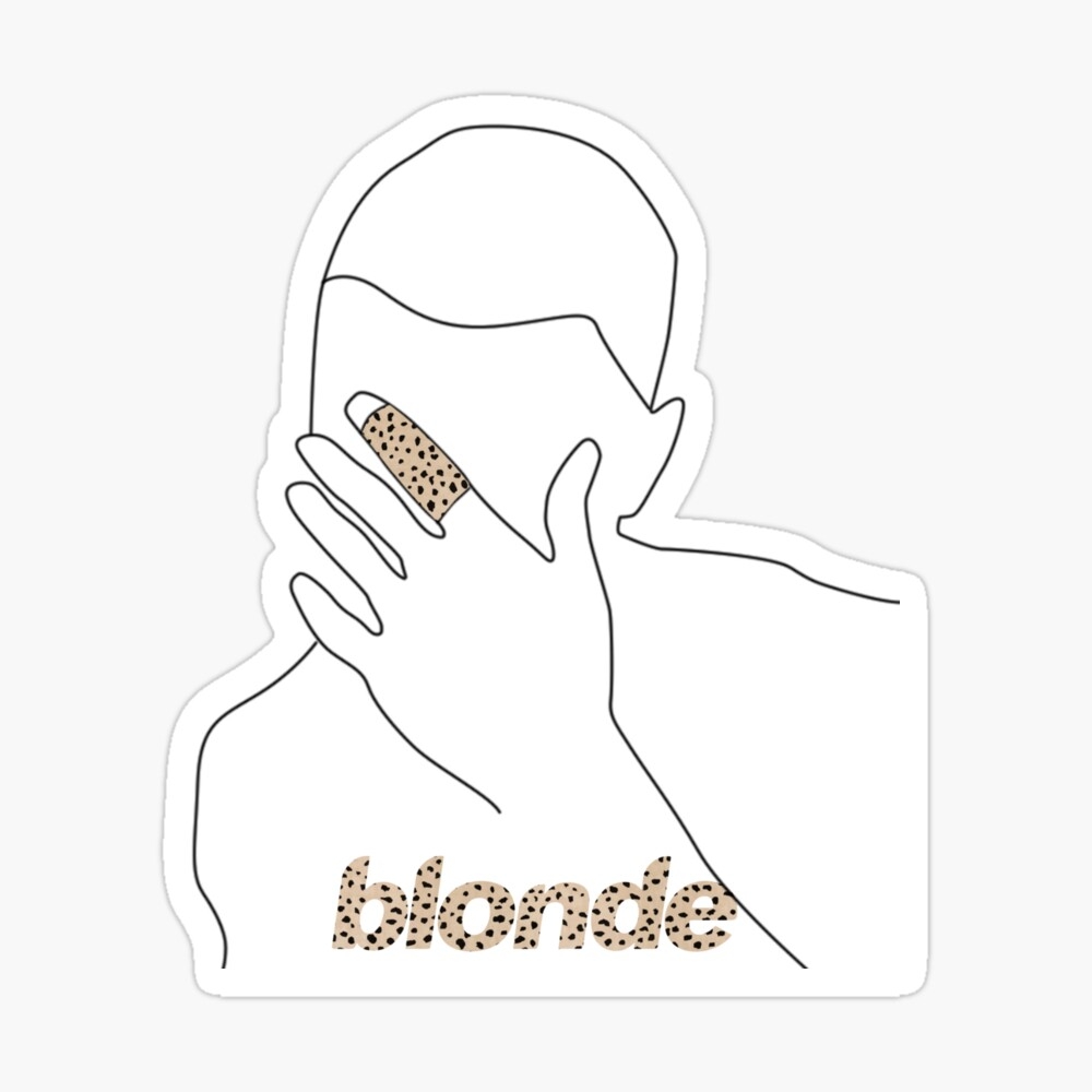 Frank Ocean Blonde Line Art Leopard Poster For Sale By LLCRG Redbubble