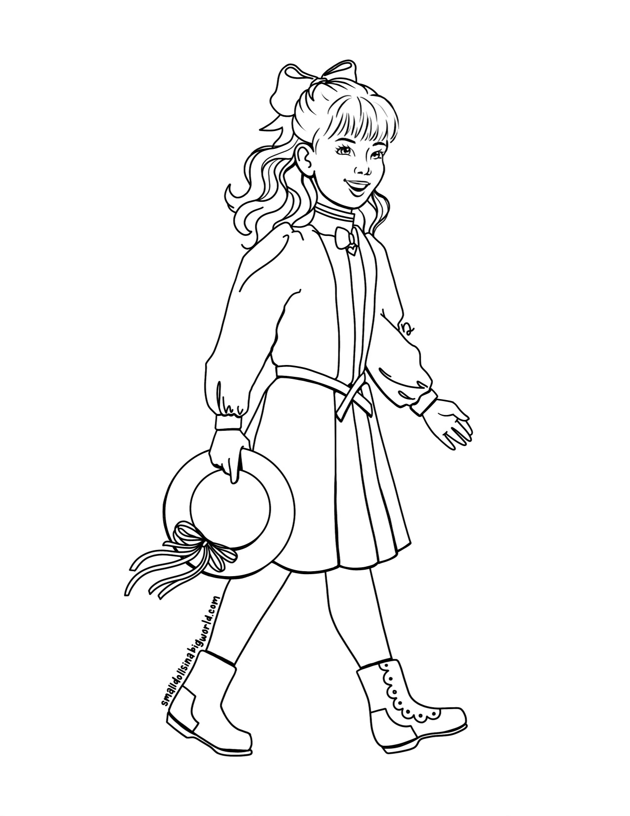Free American Girl Coloring Pages