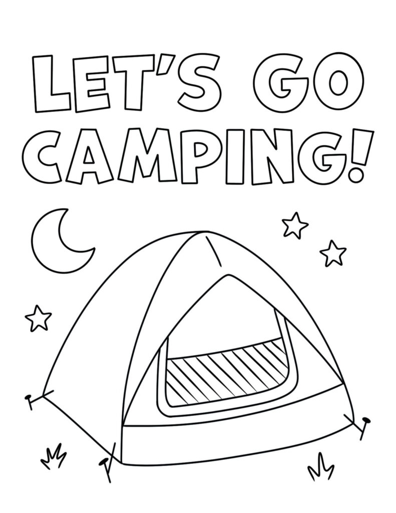 Free Camp Coloring Pages The Hollydog Blog Free Camp Coloring Pages The Hollydog Blog
